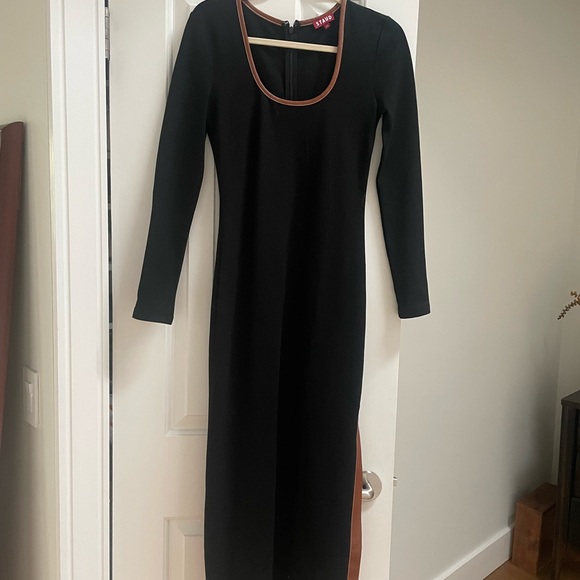 STAUD Joint Jersey Midi Dress in XS - Picture 5 of 5